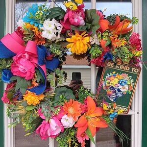 Be kind ro your mind grapevine wreath